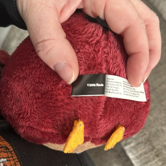 Angry Birds Movie TERENCE Plush Stuffed 6" Backpack Clip 2016 Rovio - Picture 5 of 8